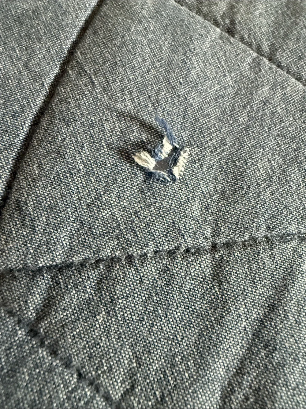 UGG Quilted Denim-Blue Throw Blanket